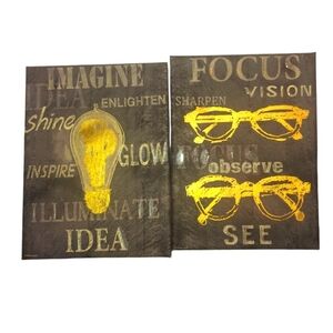 2 Mounted Canvas Motivational Prints